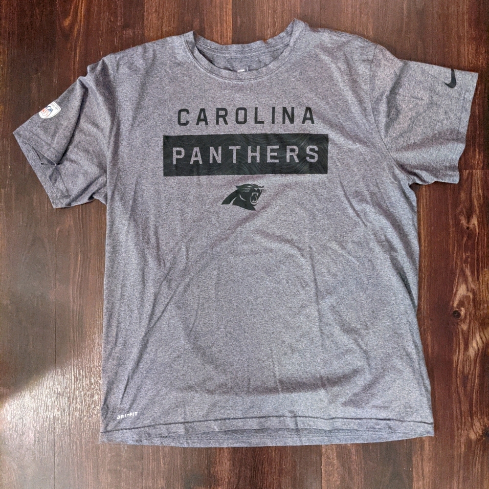 Nike Fri Fit Carolina Panthers Gray Tee XL